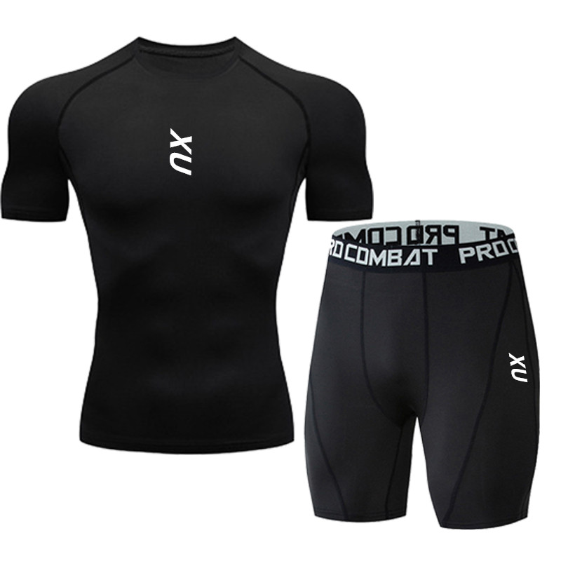 새로운 남성용 러닝 타이트 티셔츠 반팔 스포츠 티셔츠  - T Shirt Tight Fit 리뷰 및 가격