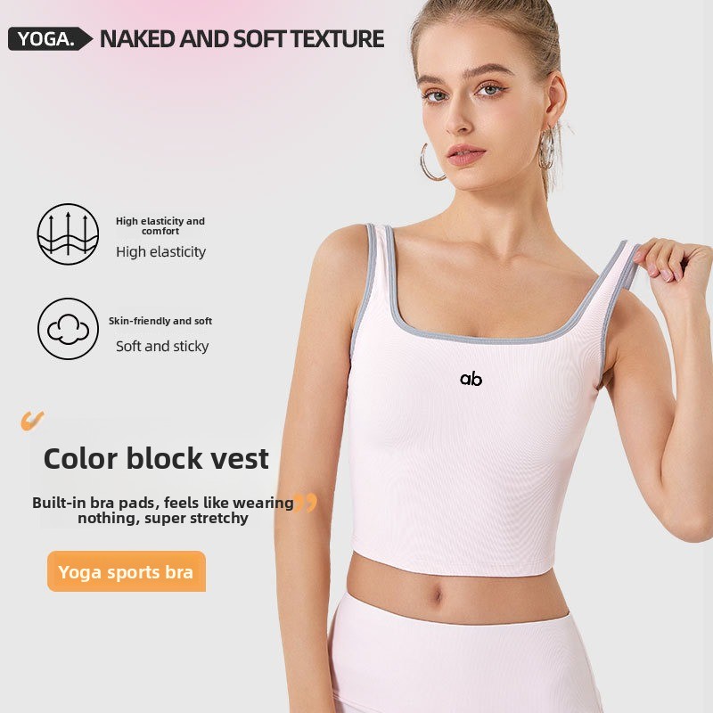 여성용 여름용 골지 요가 탱크탑 내장 패드 스트랩 충격 - Tank Top Ribbed 리뷰 및 가격