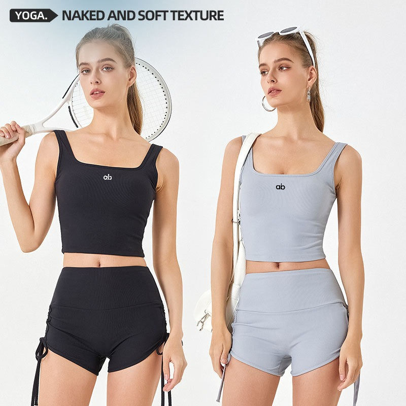 여성용 여름용 골지 요가 탱크탑 내장 패드 스트랩 충격 - Tank Top Ribbed 리뷰 및 가격