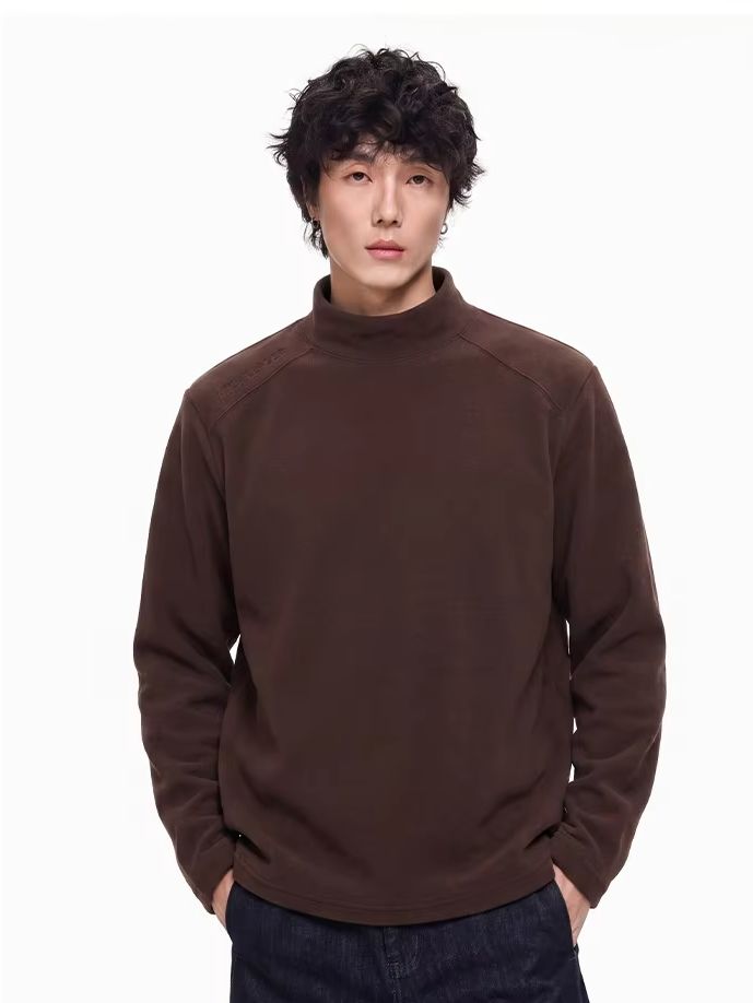 심플 베이직 패치워크 미드칼라 긴팔 티셔츠 유니섹스 보 - Base Layer Top 리뷰 및 가격